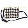Pony Skin Leather Crossbody Bags / Across The Shoulder Bags Houndstooth Design