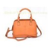 Orange Small Womens Leather Bag / Zippered Tote Bags , Outstanding Croco Head