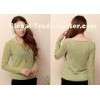 Elegant Long Sleeve Womens Casual Sweaters in Cowl Neck , Cable Knit Sweater For Girls