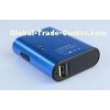 4400mAh Blue Dual USB Power Bank With Flashlight Led