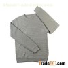 2016 Spring classic crewneck horizontal rib pullover grey heather everyday sweater