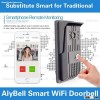 New Arrival!! Photo Snapshot Smart WiFi Mini Door Phone 2-Way Audio Talking Ring bestest cheap video