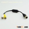BR-AY15F 4pin Male Shift To 2pcs RCA Connector