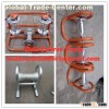 Cable roller, galvanized,Cable roller with ground plate