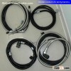 Electrical Flexible Conduit and conduit fittings system with CONNECTORS for cable protections