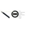 2 core bow type pipeline drop optical fiber cable