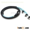 SATA 7Pin 90 Degree To 180 Degree Cable With Latch X 3 (Sleeved) Blue
