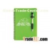Plastic promotional notebooks with ball pen