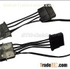 Black AMP 4Pin Male To Z Female Power Wire Harness