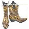High Heel Rubber Rain Boot For Ladies , Fashionable Size 39 12 Inch Shaft
