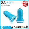 YLCC-221 Colorful mini dual USB car charger