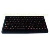 Black titanium salf fog proof ruggedized keyboard / panel mount keyboard with 82 key