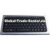 IP68 silicone rubber ruggedized keyboard with sealed aluminum metal housing for lab ,  clinic