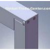Screw Joint Alloy 6063 Aluminum Solar Panel Frame , Steel Polished Extruded Aluminum Profile