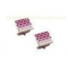 Custom Personalized Iron Or Brass Or Copper Cufflink With Soft Enamel, Nickel Plating