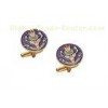 Custom Made Cuidich Right Cufflink, Metal Cufflinks With Brass Stamping With Soft Enamel, Gold Plati