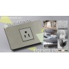 UL American type Grey stainless steel Panel Material TOMACORRIENTE socket
