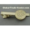 Aluminum, Stainless Steel, Copper Stamping Personalized Tie Bar, Collar Tie Bars With Gold Plating