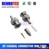 male coax cabling for cctv bnc crimp male connector for rg179 cable