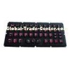 Industrial backlit illuminated ruggedized keyboard with 83 key dustproof