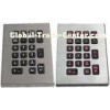 IP65 21 key marine keyboard , stainless steel keyboard with red backlight