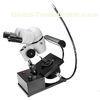 LED Optic Fiber Light Gem Microscope with Magnification of  100X - 40X (80X)