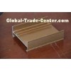Office / Bathroom Windows 6061 Aluminum Profile , Wood Grain Coated Profile Aluminum Extrusion