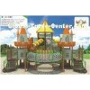 Fashion Plastic Kids Castle Playground ISO9001 Anti-UV and Anti-fade