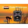 Plastic Portable Outdoor Active Speakers with Trolley , Wireless PA Speakers