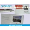 Hard Cover Lamination LCD Video Brochure , 128MB - 8GB LCD Video Business Cards