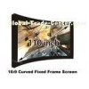 3D Wall Mount Home Theatre Screens , 110 inch Projection Screen 15 Curved Degree
