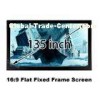 High Gain 135'' Flat Projection Screen 16 by 9  DIY Fixed Aluminum Frame
