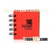 Custom recycle spiral hardcover journal with sticky notes