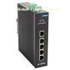 Metal case 4 port industrial switch , 1 Megabit TX and 4 Megabit FX 1Gbps ethernet power switch