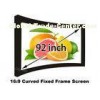 Widescreen 92'' 1140 x 2030mm Curved Projection Screen Support Ultra HD 4K