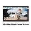 HD 150 Inch Flat Projection Screen 16 To 9 For Home Theatre Projector