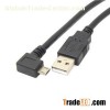 USB 2.0 A Male To Micro USB B Male Left Angle Cable