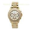 Multifunction Ladies Gold Watches With Diamonds On Bezel , Fashion Watches For Women