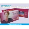 A4 , A5 Red Video Booklet Rechargeable LCD Video Mailer For Business