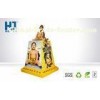 Store Retail Cardboard Advertising Displays Stand / Exhibition Booth Standee Yellow