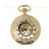 Luxury Hollow Pocket Watches For Men Gold , Round Pocket Watch