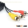 3RCA Male To Female Audio Composite Extension Video Cable