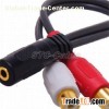 Stereo Audio Cable - 3.5mm FeMale To 2x RCA Female