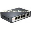 5 Port IEEE 802.3af PoE Ethernet Switch 10M / 100M With 4 Port PoE & 1 Port Fiber