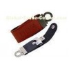 Business Promotional Leather USB Flash Drive USB 2.0 1GB - 64GB Capacity