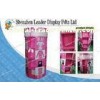 Special Pink Cardboard Floor T Shirt Display Stands For Advertising
