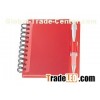 Red promotional spiral office notebooks