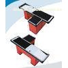 Supermarket Conveyor Belt Checkout Counter Table 2500x1200x850mm