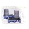 Fluorinated spill containment pallets