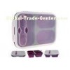 Large 3 Compartment Folding Silicone Lunch Box Food Containers With Transparent Lid